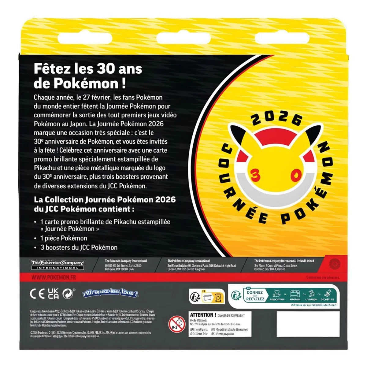 Coffret Pikachu Journée 30 ans